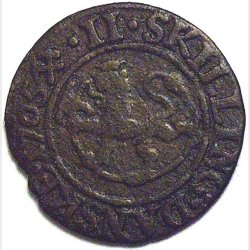 2 skilling 1705 Norge