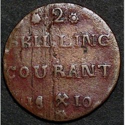 2 skilling 1810 - rosetter