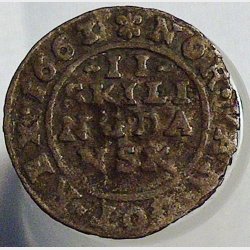 2 skilling 1663