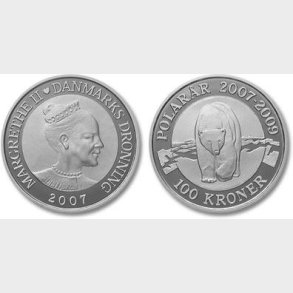 Danmark. Polarmnt, Isbjrn, slv.  