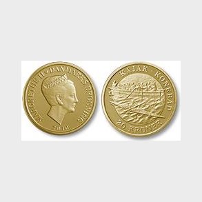 Skibsmnt, Kajak-Konebd, 20-krone, proof