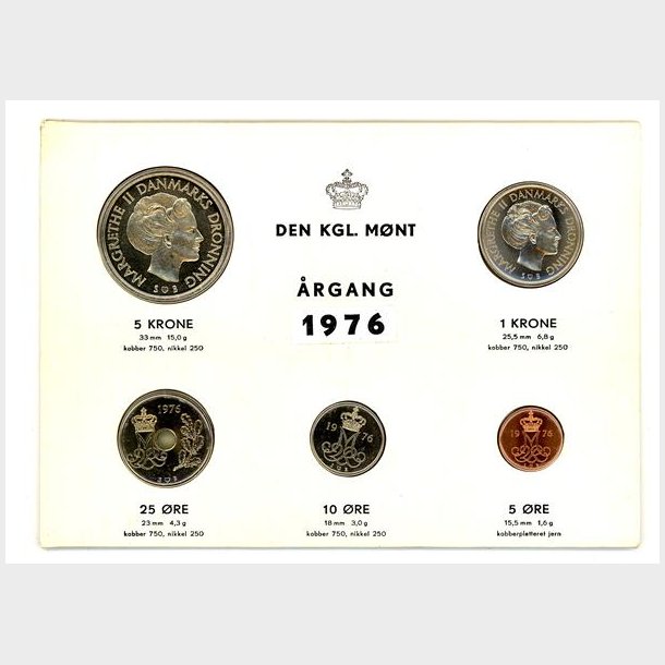 Kongelig Mnt 1976  TILBUD